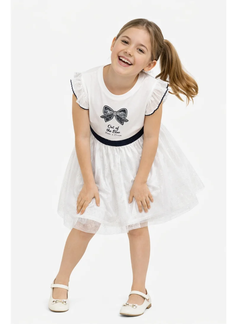 Victor And Jane  Girls Bow Detail Tulle Dress for Women | Best Price UAE